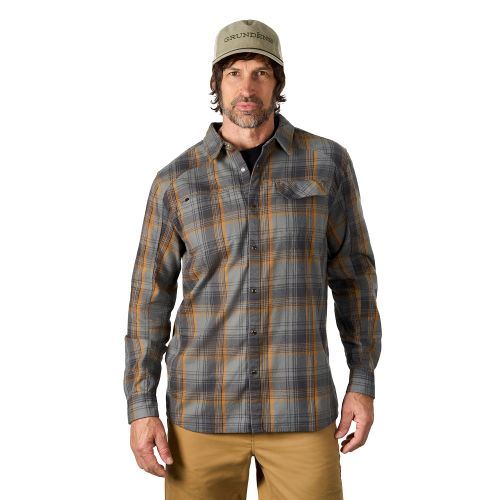Košile Grundéns Flannel Shirt Smoke Plaid L