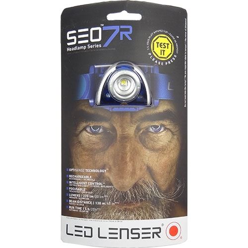 Čelovka Ledlenser SEO 7R Modrá
