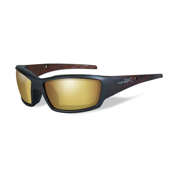 WILEY X TIDE Polarized Gold Mirror Amber /Hickory Brown