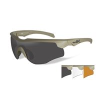 Střelecké Brýle Wiley X Rogue Smoke Grey + Clear + Light Rust/ Com. Temp. Matte Tan 