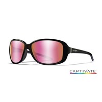 WILEY X AFFINITY Captivate Pol - Rose Gold Mirror - Smoke Green/Gloss Black