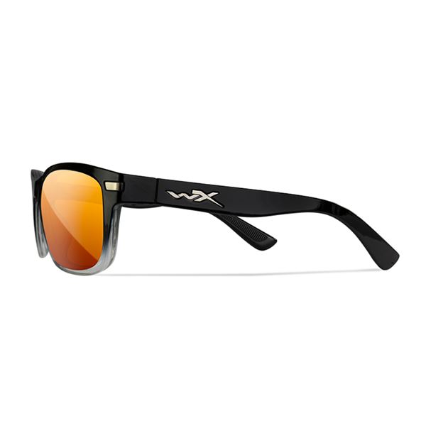 WILEY X HELIX Captivate Polarized - Bronze Mirror - Copper/Gloss Black Fade To Clear Crystal
