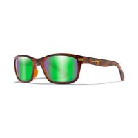 WILEY X HELIX Captivate Polarized - Green Mirror - Amber/Gloss Demi