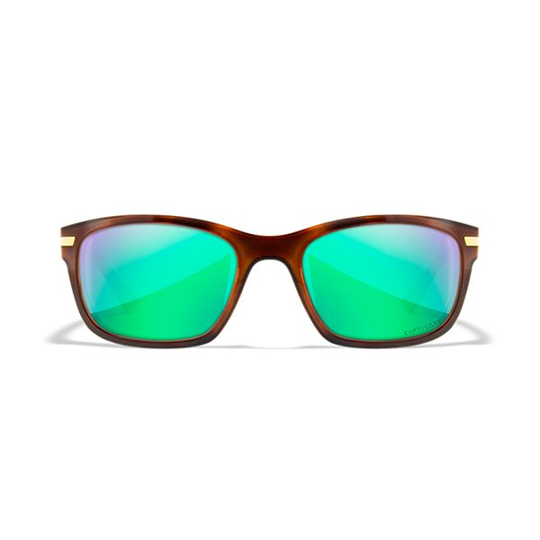Sluneční Brýle Wiley X Helix Captivate Polarized - Green Mirror - Amber/Gloss Demi