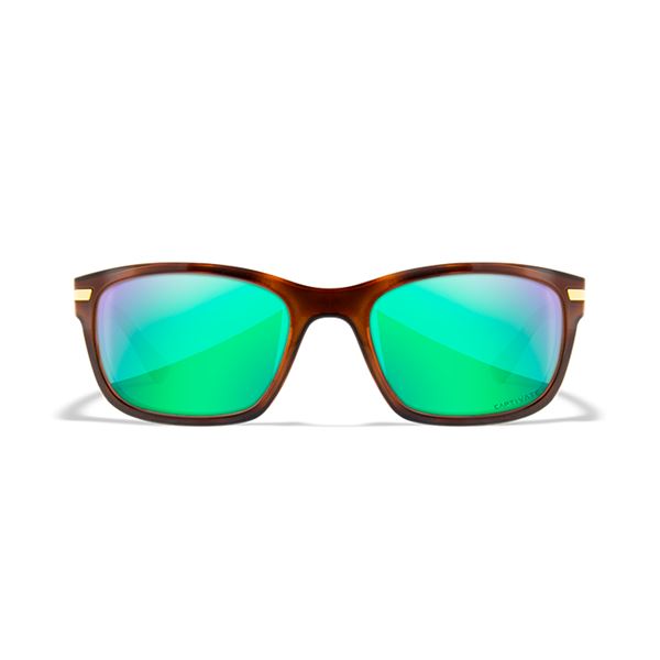 WILEY X HELIX Captivate Polarized - Green Mirror - Amber/Gloss Demi