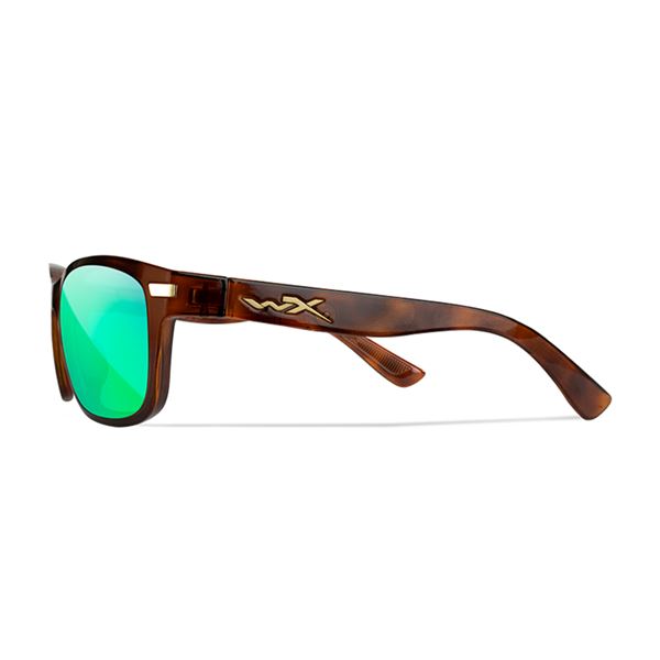 WILEY X HELIX Captivate Polarized - Green Mirror - Amber/Gloss Demi