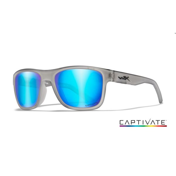 Sluneční Brýle Wiley X Ovation Captivate Polarized - Blue Mirror - Smoke Grey/Matte Slate