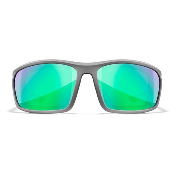 Sluneční Brýle Wiley X Grid Captivate Polarized - Green Mirror - Amber - Matte Cool Grey