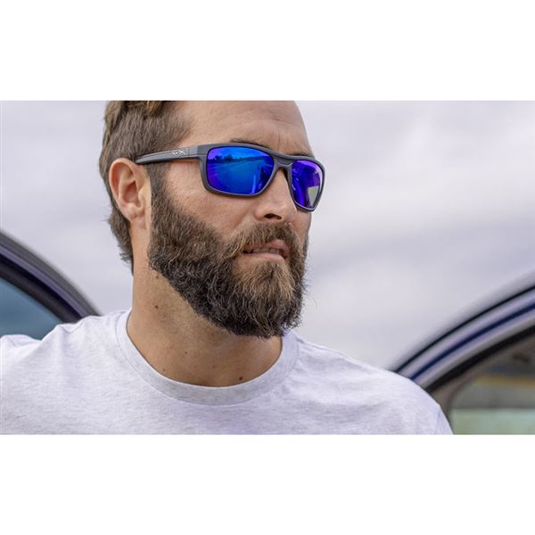WILEY X KINGPIN Captivate Polarized - Blue Mirror -  Grey/Matte Graphite