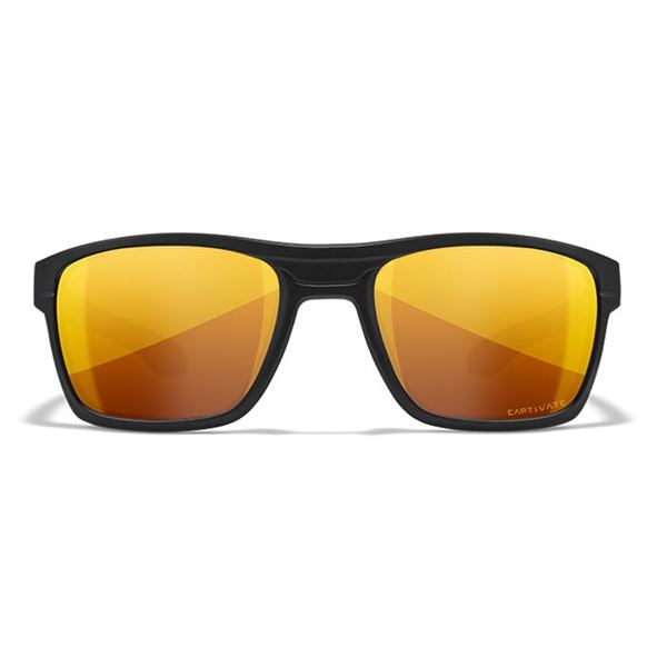 Sluneční Brýle Wiley X Kingpin Captivate Polarized Bronz Mirror / Matte Black