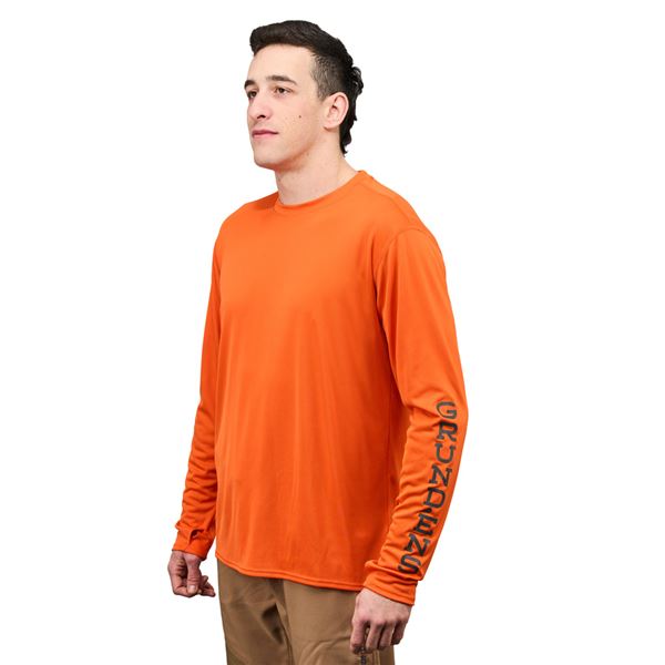 Funkční UV triko Grundéns Tough Sun Crew Red Orange S