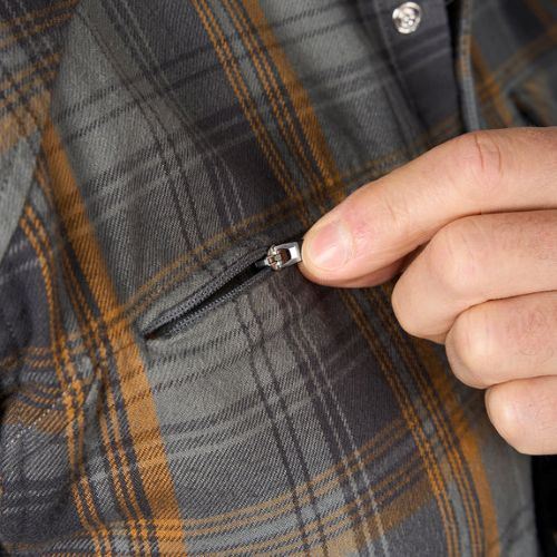 Košile Grundéns Flannel Shirt Smoke Plaid M
