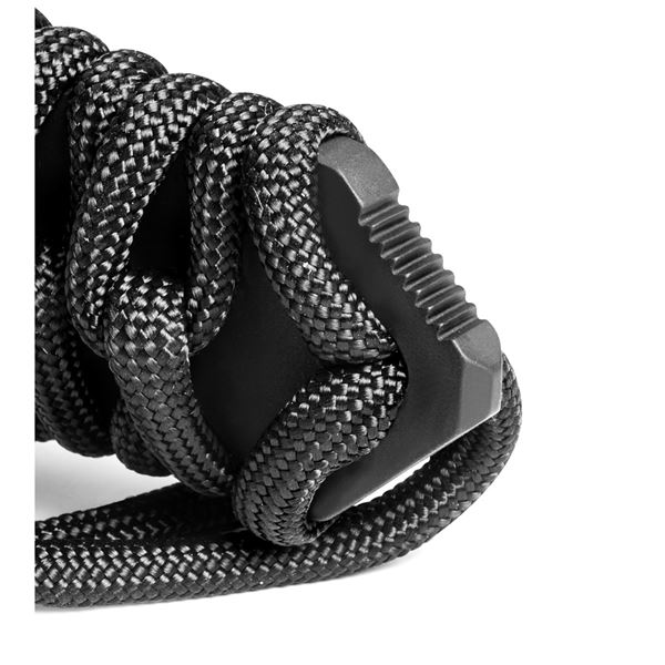Survival nůž TB Outdoor Maraudeur, PARACORD 550 ®, Kombinovaná čepel, Kydex – Black 