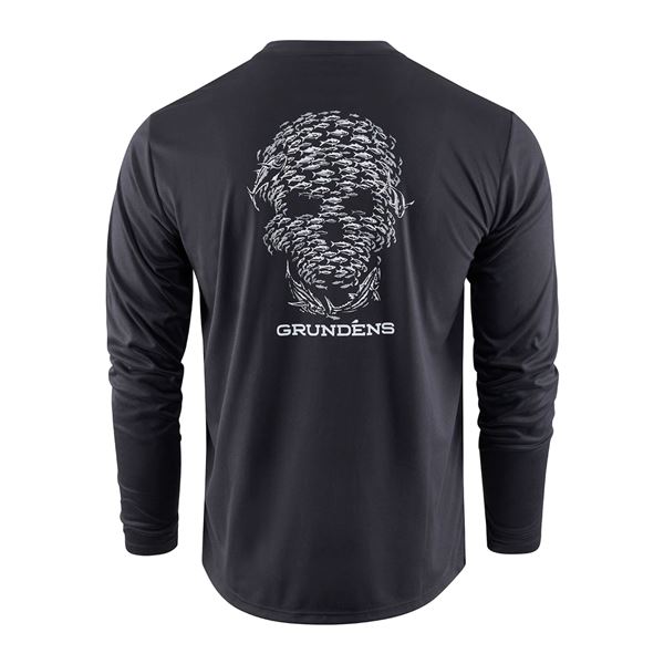 Funkční UV triko Grundéns Bait Ball LS Black M