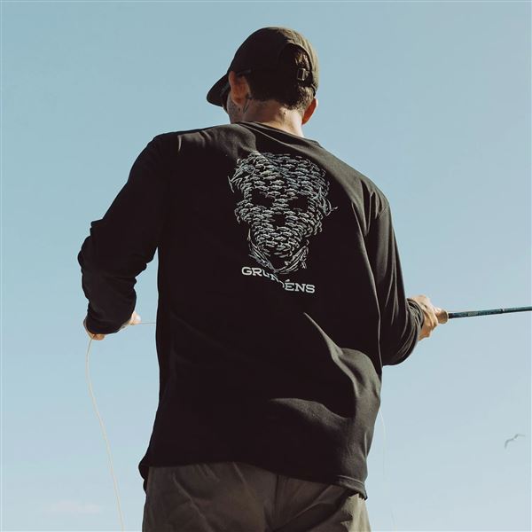 Funkční UV triko Grundéns Bait Ball LS Black M