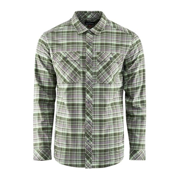 Košile Grundéns Dungeness Seawool Flannel Grass XL