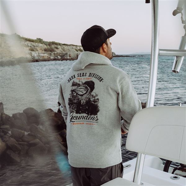 Mikina Grundéns Dark Seas X Grundéns Portsmith Athletic Heather 3XL