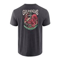Triko Grundéns Octo-Trout SS Heather Charcoal XXL