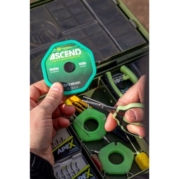 Návazcový vlasec RidgeMonkey Ascend Zig & Floater Hooklink 10lb 0.28mm 100m