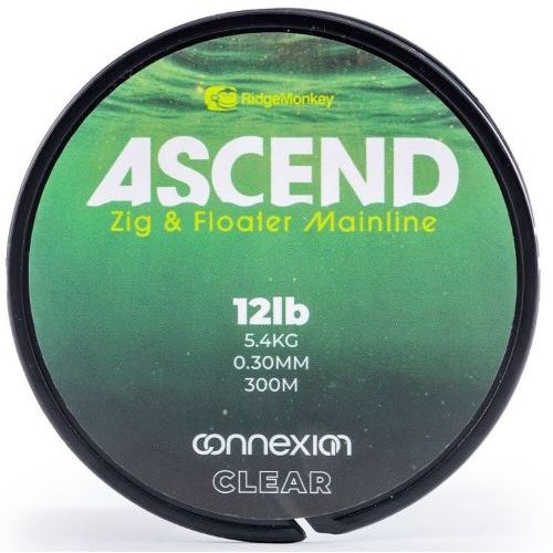 Návazcový vlasec RidgeMonkey Ascend Zig & Floater Mainline 12lb 0.30mm 100m