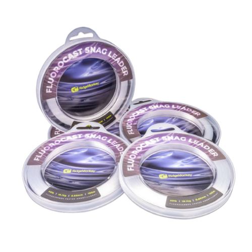 Šokový vlasec RidgeMonkey Fluorocast Snag Leader 30lb 0.50mm 100m