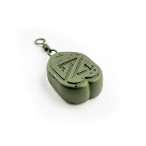 Ekologická rybářská zátěž RidgeMonkey Zead Flat Pear 43g Camo Brown