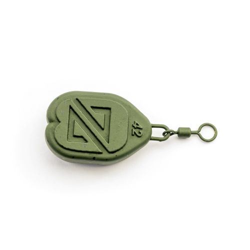 Ekologická rybářská zátěž RidgeMonkey Zead Flat Pear 43g Camo Brown