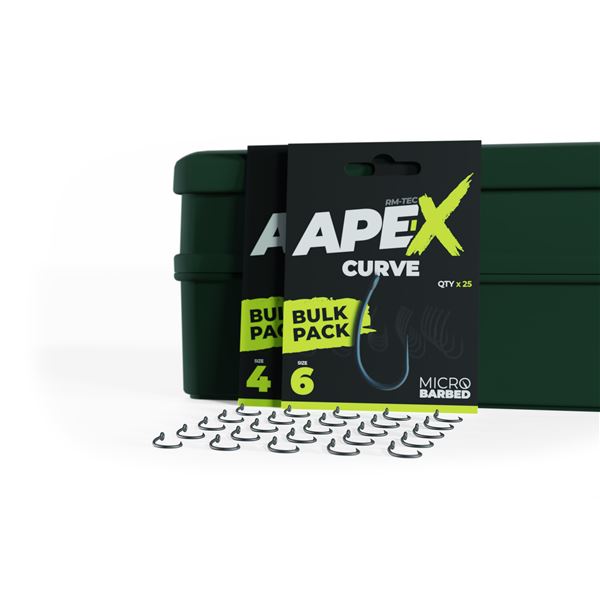 Ape-X Curve Barbed size 4 Bulk Pack