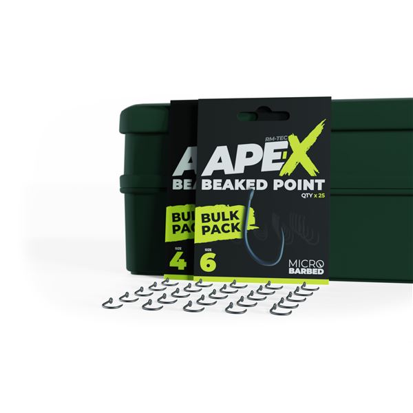 Ape-X Beaked Point Barbed Size 4 Bulk Pack