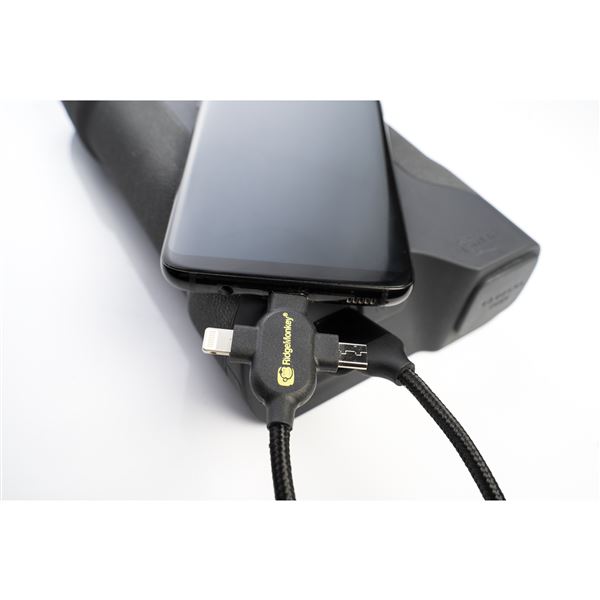 Nabíjecí kabel RidgeMonkey Vault USB-A to Multi Out Cable 2m