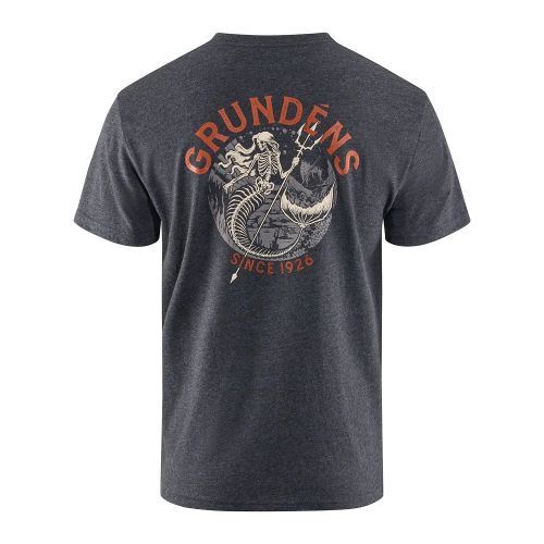 Triko Grundéns Dead Reckoning SS T-Shirt Heather Charcoal  3XL