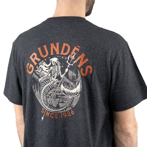 Triko Grundéns Dead Reckoning SS T-Shirt Heather Charcoal  3XL