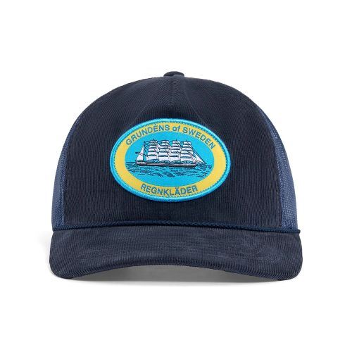 Kšiltovka Grundéns Regnkläder Cord Trucker Navy