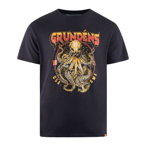 Triko Grundéns Rocktopus SS T-Shirt Black  M