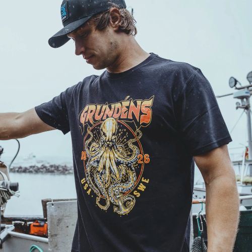 Triko Grundéns Rocktopus SS T-Shirt Black  M