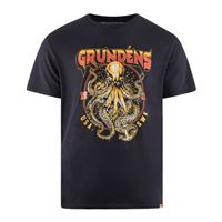 Triko Grundéns Rocktopus SS T-Shirt Black  S