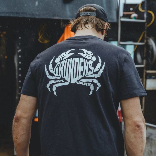 Triko Grundéns Pocket Tee Black Crab Graphic S