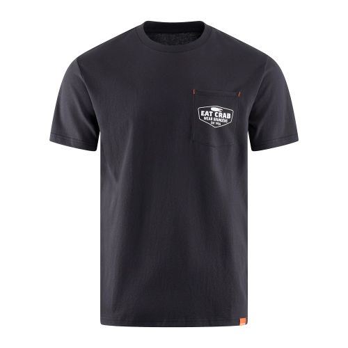 Triko Grundéns Pocket Tee Black Crab Graphic M