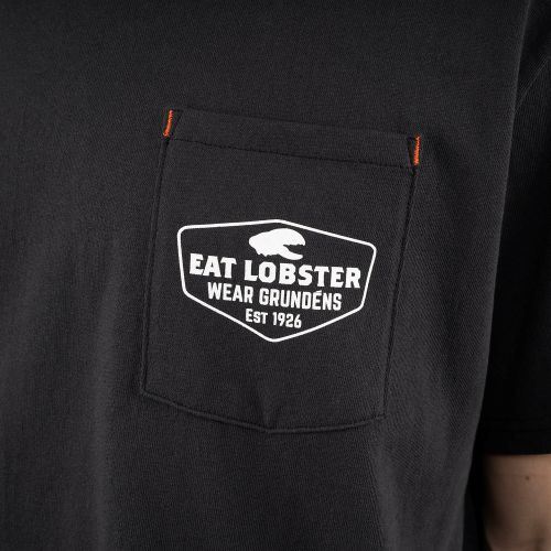 Triko Grundéns Pocket Tee Black Lobster Graphic L