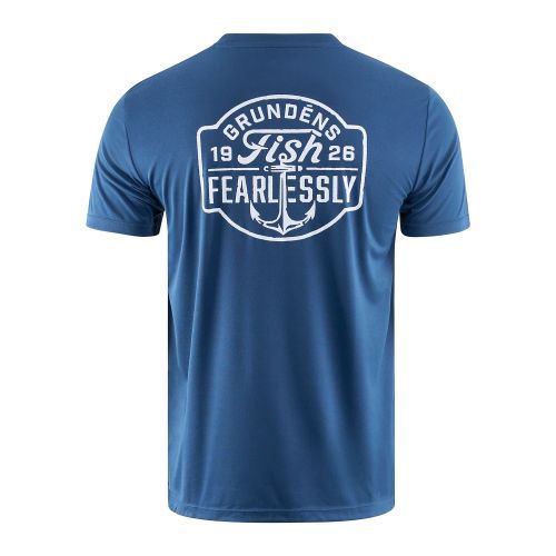 Triko Grundéns Tech Tee Blue Abyss S