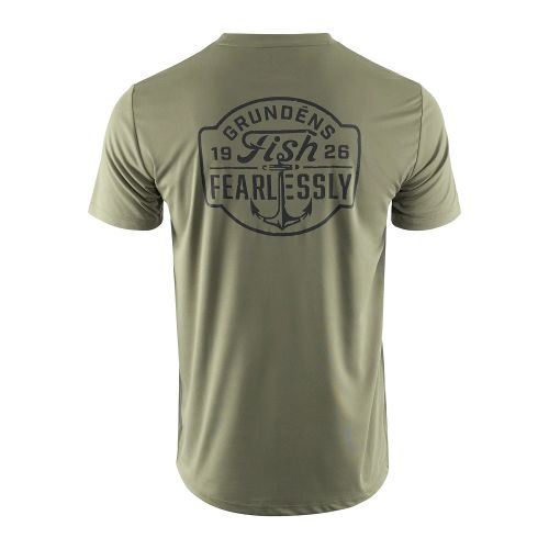 Fish Fearlessly SS Tech Tee Forest  M