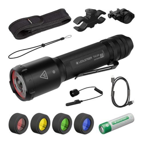Taktická svítilna Ledlenser TAC6R + chytré příslušenství