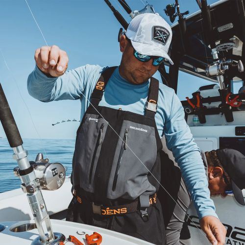Rybářské kalhoty Grundéns Fishing Bib GORE-TEX Obsidian S