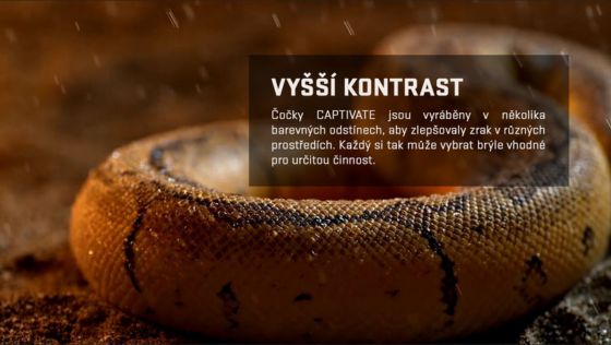 Technologie Captivate vyšší kontrast