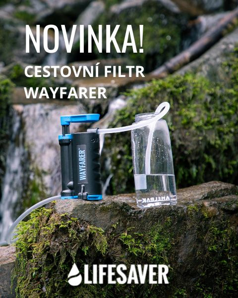 Cestovní filtr Wayfarer Lifesaver s kapacitou filtrování 5000 litrů